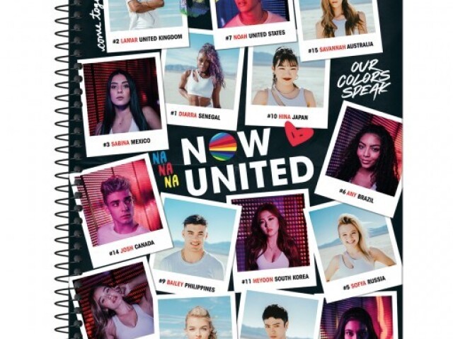 Caderno do NOW UNITED