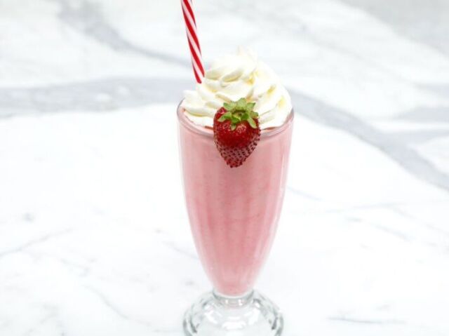 Milk shake de morango