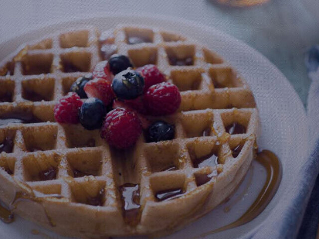 Só um wafles mesmo! Não quero MTA comida...