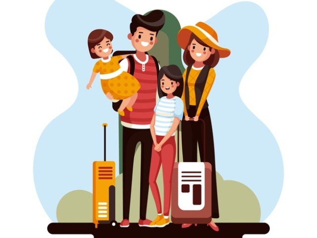 viajar com a familia