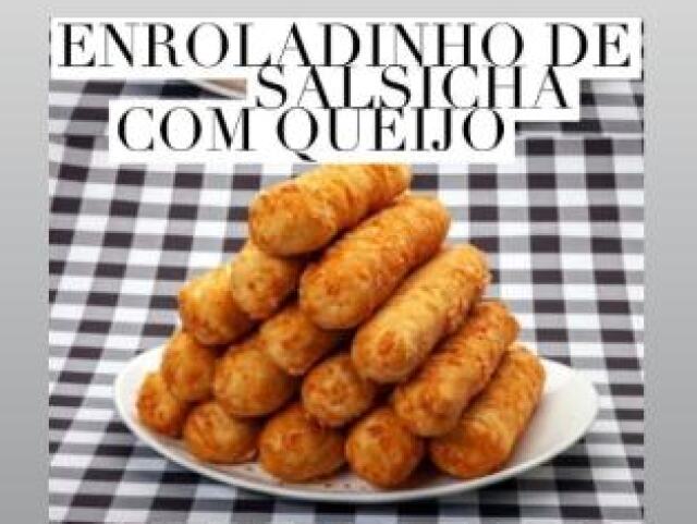 Enroladinhos de salsicha com queijo