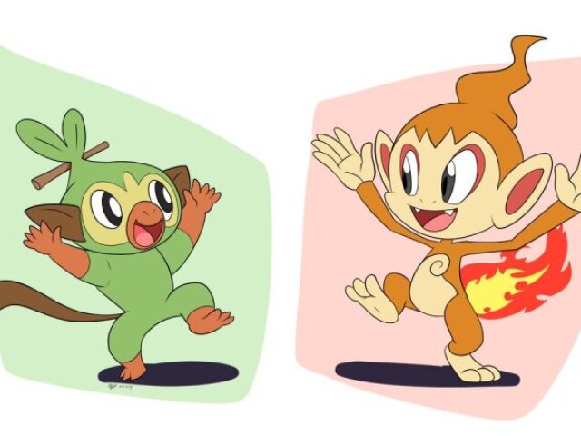 Grookey e Chimchar