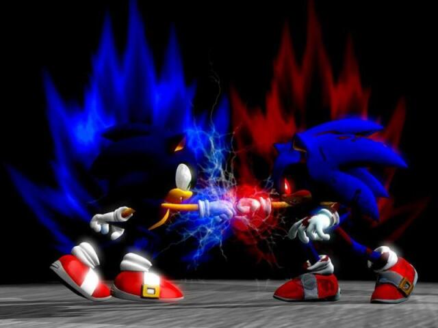 Dark Sonic vs Sonic exe