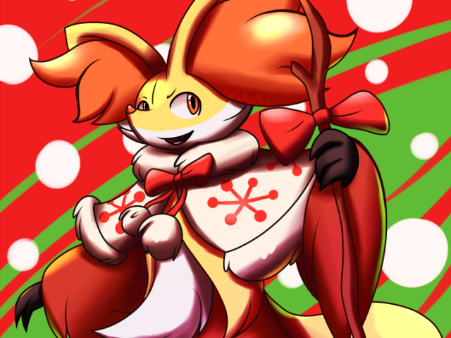 Delphox Cantora de Natal