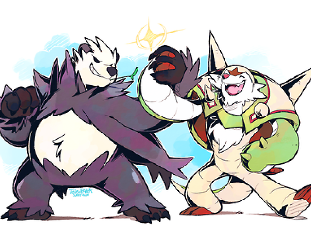 Chesnaught e Pangoro