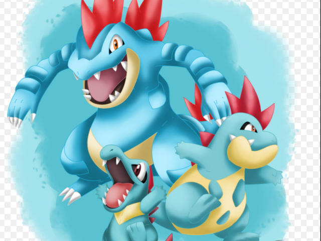 Totodile, croconow, feraligator