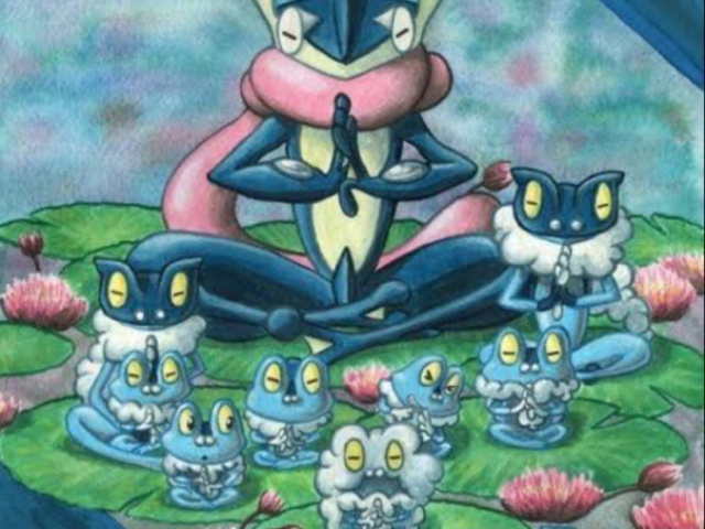 Froakie, frogadier, greninja