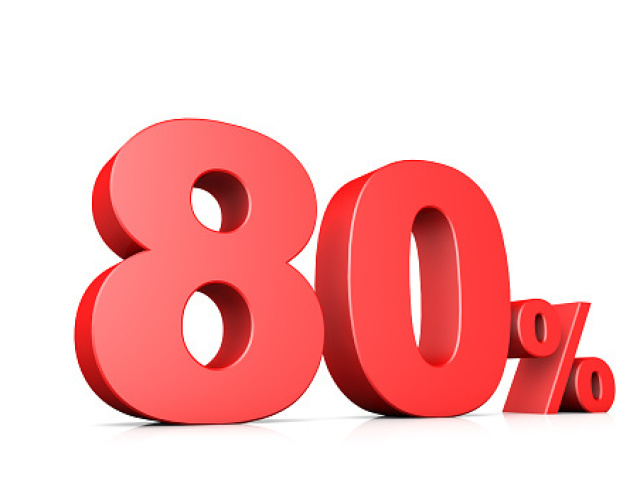 80%.
