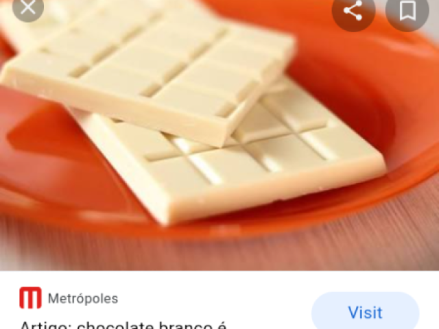 Barra de chocolate branco