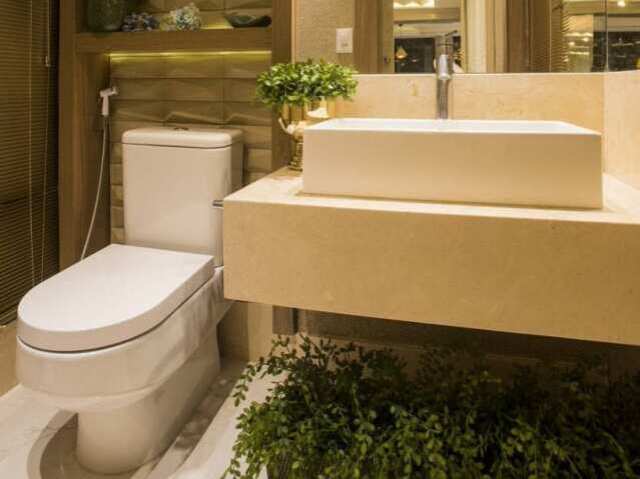 Lavabo para quem gosta de plantas.