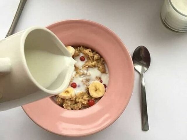 cereal com+frutas vermelhas+aveia/granola+leite!!!