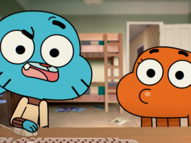 O incrível mundo de Gumball mlk kkkkkkkkkkkkkkkkkkkkkkk o minino curte gato azul