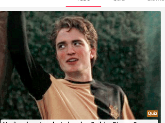 Cedrico Diggory Cálice de fogo, com o feitiço imperdoável