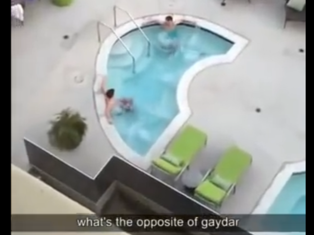 “Two bros chilling in a hot tub, 5ft apart ‘cause they not gay”