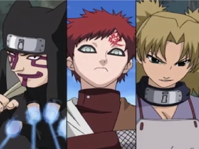 Baki, Kankuro, Temari e Gaara