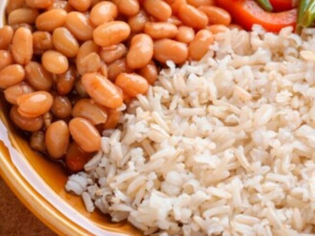 Arroz e feijão