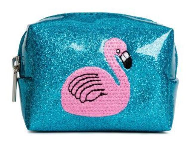 Esse do flamingo e com glitter.