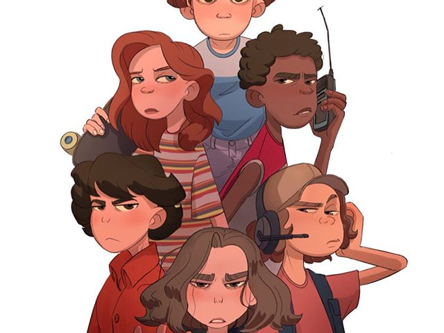 Eleven/onze, Mike, Lucas, Dustin, Max, will