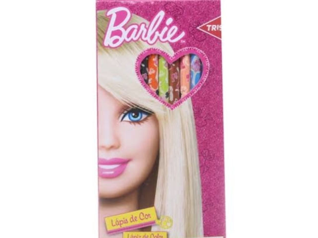 Lápis de cor da barbie.