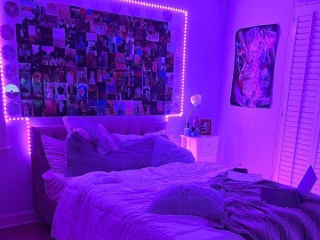 Com led roxo