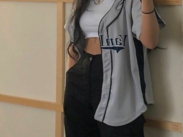 Cropedd, + Calça larga + Blusa