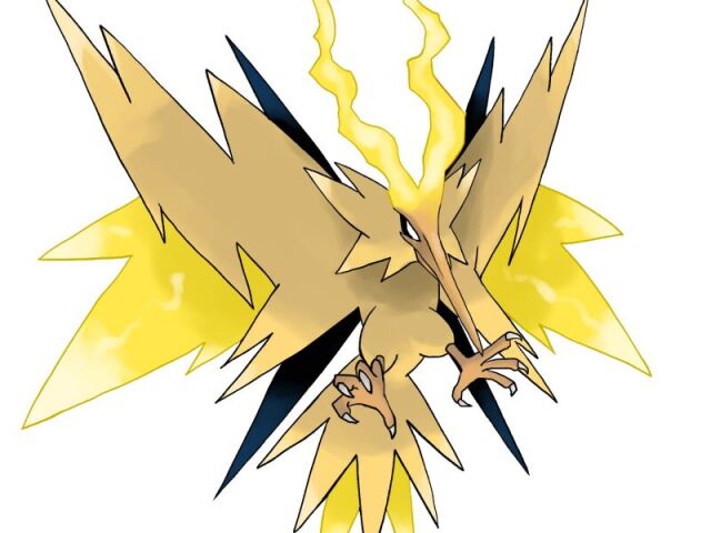 zapdos a ave elétrica