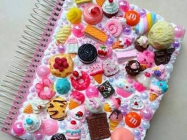 Caderno de doce fofo.