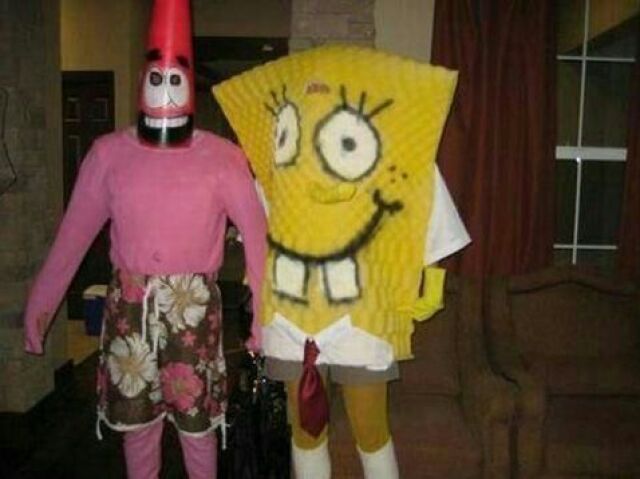 fantasia de bob esponja ou de patrick estrela