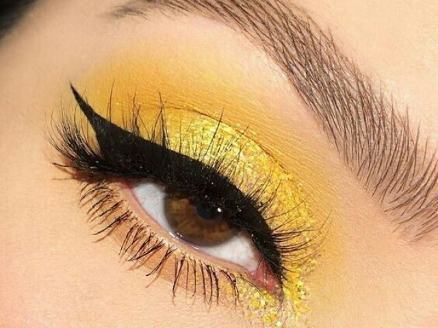 💛 • maquiagem yellow