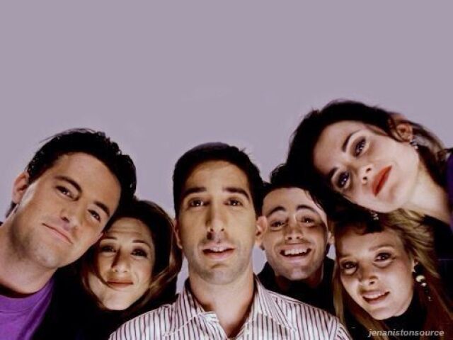 Jennifer Aniston; Rachel Green
Courteney Cox; Monica Geller
Lisa Kudrow; Phoebe Buffay
Matt LeBlanc; Joey Tribianni
Matthew Perry; Chandler Bing
David Schwimmer; Ross Geller