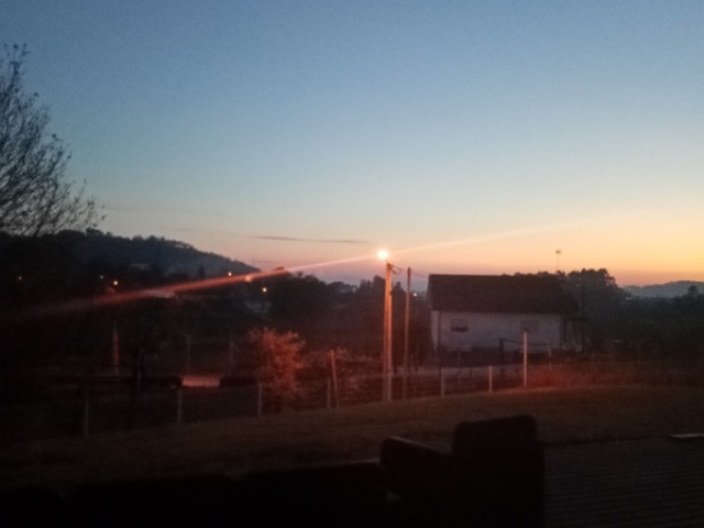 Com uma vista para o por do sol