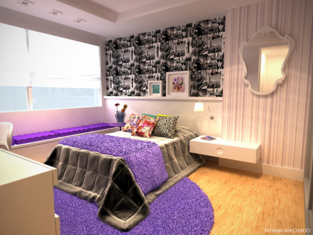 quarto roxo