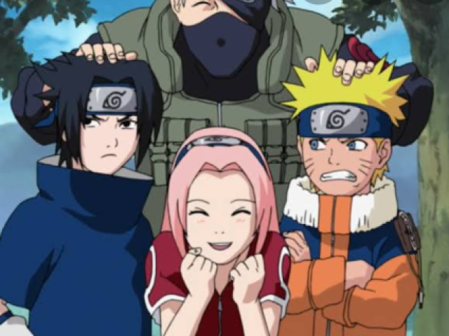 NARUTO, SAKURA, SASUKE, KAKASHI.