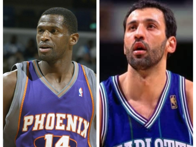 Vlade Divac e Antonio McDyess