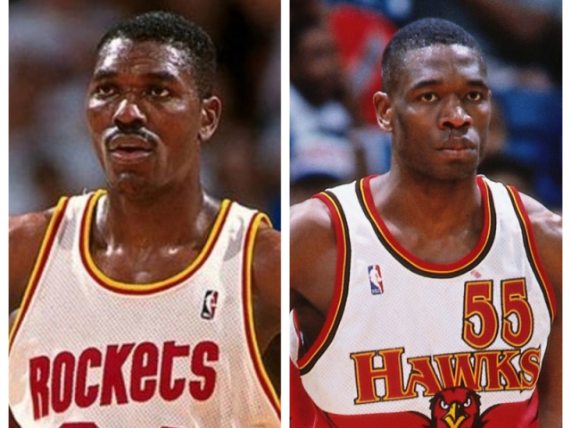Hakeem Olajuwon e Dikembe Mutombo