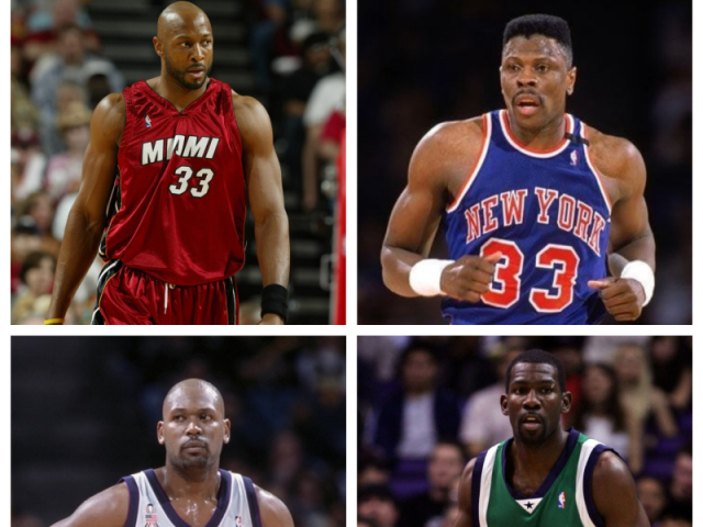 Alonzo Mourning, Patrick Ewing, Glenn Robinson e Michael Finley