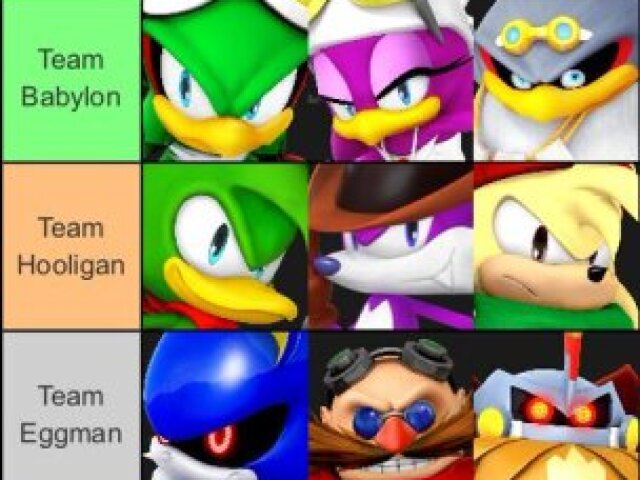 teams:babylon,hooligan and eggman