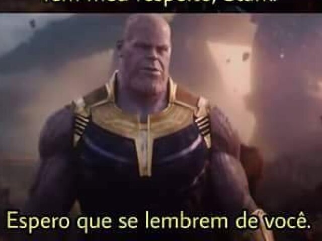 Espero que se lembrem de você