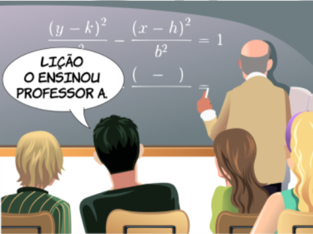 O lição o ensinou professor A.