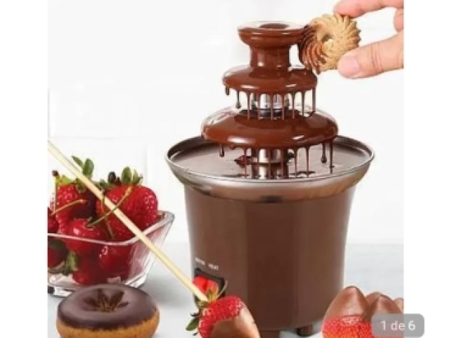 Uma máquina de chocolate