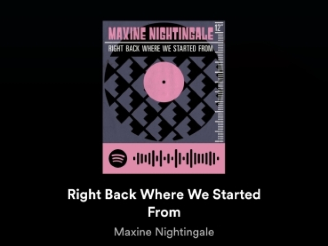 Rigth back where we started from