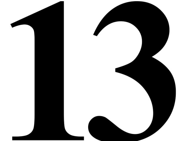 A) 13