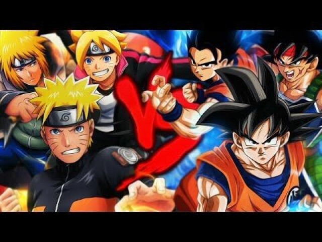Goku, Gohan e Bardock VS. Naruto, Boruto e Minato