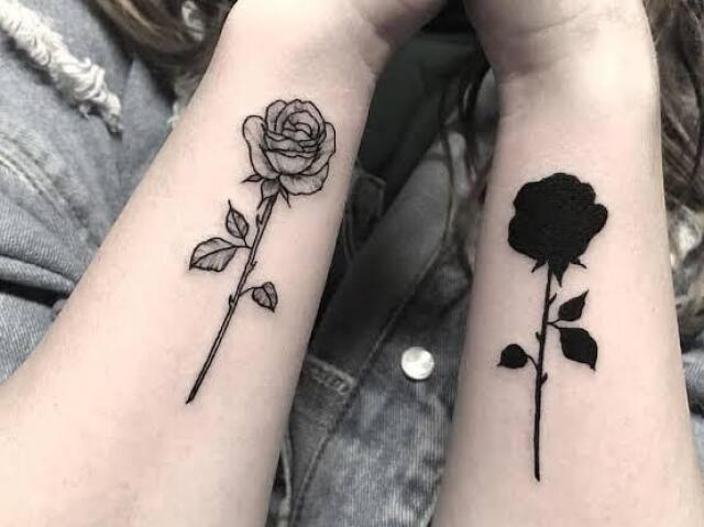 Tatoo com a amiga.