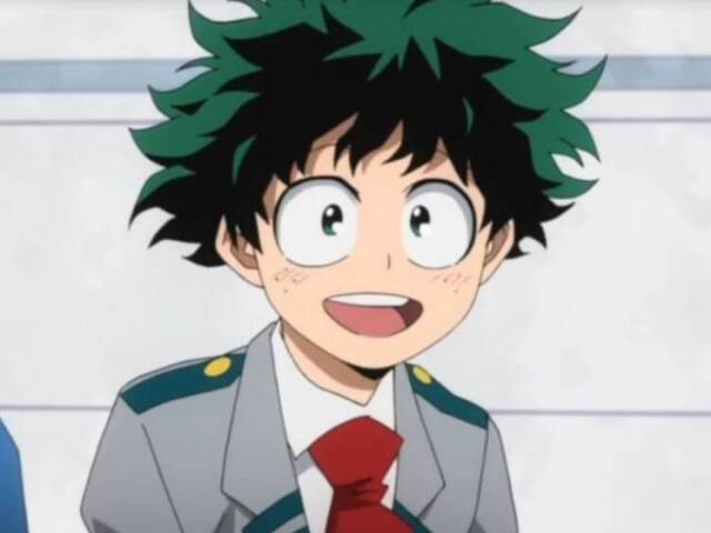 - Deku: Ah, nunca te vi antes, você é nova aqui? -