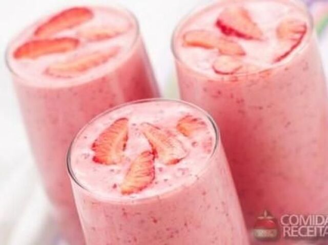 milkshake de morango