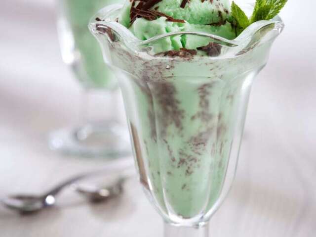 Menta com pepitas de chocolate