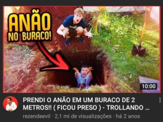 Prendi o anão em um buraco de 2 metros