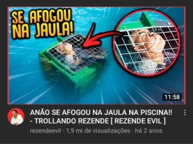 Anão se afogou na jaula na piscina