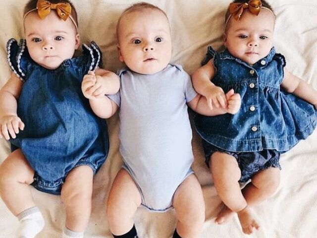 Trigêmeos, duas garotas e um garoto